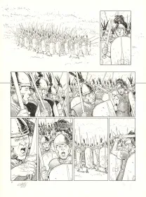 Planche noir et blanc, Roma, Vaincre et mourir (T.2), Luca Erbetta