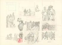 Sketch, Blake et Mortimer, Huit heures à Berlin (T.29), Antoine Aubin