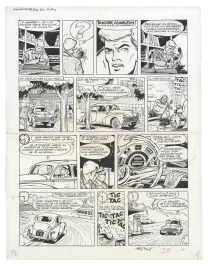 Planche noir et blanc, Ric Hochet, Traquenard au Havre (T.1),  Tibet