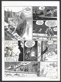 Black and white original page, Dans les villages, L'anti-jôle (T.2), Max Cabanes