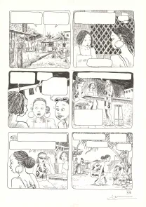 Planche noir et blanc, Aya de Yopougon, Volume 5 (T.5), Clément Oubrerie