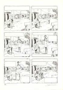 Black and white original page, Aya de Yopougon, Volume 4 (T.4), Clément Oubrerie