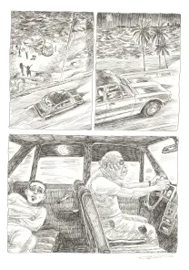 Planche noir et blanc, Aya de Yopougon, Volume 7 (T.7), Clément Oubrerie