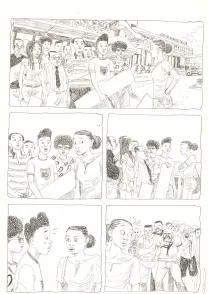 Planche noir et blanc, Aya de Yopougon, Volume 7 (T.7), Clément Oubrerie