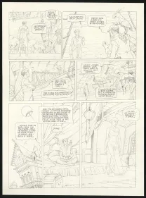 Black and white original page, Sprague (T.1), Olivier Roman