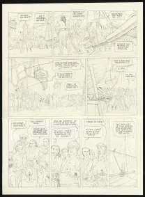 Black and white original page, Sprague (T.1), Olivier Roman