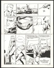 Planche noir et blanc, I.R.$., Silicia Inc. (T.5), Bernard Vrancken