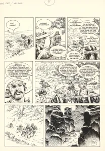 Black and white original page, Mac Coy, Le Désert des fous (T.14), Antonio Hernandez Palacios