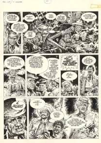 Black and white original page, Mac Coy, Wanted Mac Coy (T.5), Antonio Hernandez Palacios