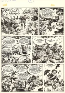 Planche noir et blanc, Mac Coy, Little Big Horn (T.8), Antonio Hernandez Palacios