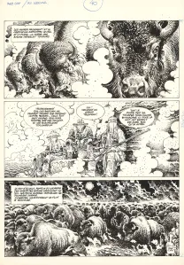 Black and white original page, Mac Coy, L'Outlaw (T.12), Antonio Hernandez Palacios