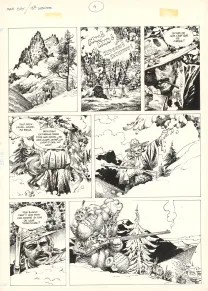 Planche noir et blanc, Mac Coy, Les Collines de la peur (T.13), Antonio Hernandez Palacios