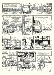 Planche noir et blanc, Blake et Mortimer, Huit heures à Berlin (T.29), Antoine Aubin