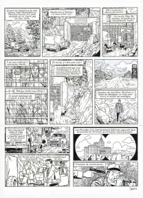 Planche noir et blanc, Blake et Mortimer, Huit heures à Berlin (T.29), Antoine Aubin