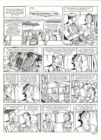 Planche noir et blanc, Blake et Mortimer, Huit heures à Berlin (T.29), Antoine Aubin