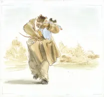 Illustration couleur, Ernest et Célestine, Le Labyrinthe, Gabrielle Vincent