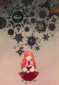 Illustration couleur, La Reine des neiges, Aliocha Gouverneur