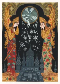 Illustration couleur, La Reine des neiges, Aliocha Gouverneur