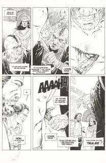 Planche noir et blanc, Conquistador, Tome I (T.1), Philippe Xavier