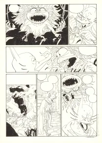 Black and white original page, Donjon Monsters, Un héritage trompeur (T.17), Bertrand Gatignol