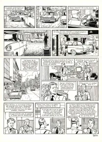 Planche noir et blanc, Blake et Mortimer, Huit heures à Berlin (T.29), Antoine Aubin