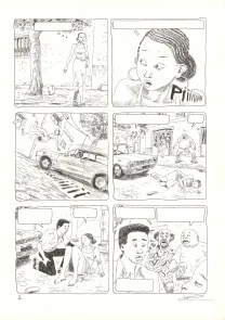 Planche noir et blanc, Aya de Yopougon, Volume 5 (T.5), Clément Oubrerie