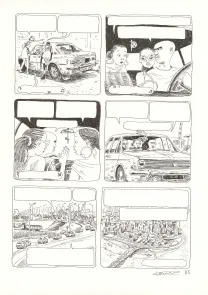 Black and white original page, Aya de Yopougon, Volume 4 (T.4), Clément Oubrerie