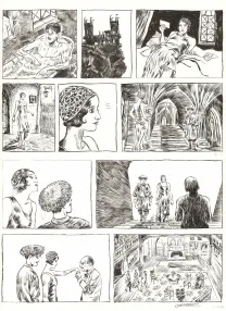 Planche noir et blanc, Renée Stone (Une aventure de), Le Piège de la Mer Rouge (T.2), Clément Oubrerie