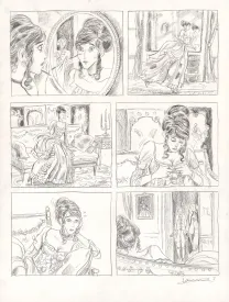 Planche noir et blanc, Voltaire amoureux, Voltaire très amoureux (T.2), Clément Oubrerie