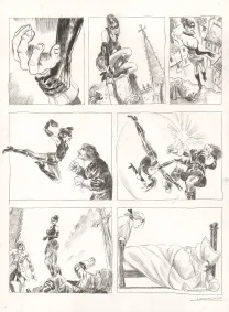Black and white original page, Voltaire amoureux, Voltaire très amoureux (T.2), Clément Oubrerie