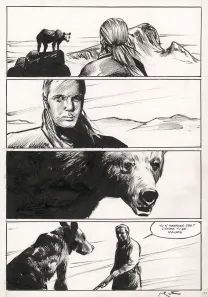 Planche noir et blanc, La Dernière Reine, Jean-Marc Rochette
