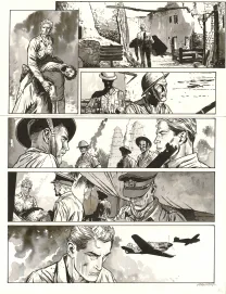Planche noir et blanc, Les Enfants du ciel, Bernard Vrancken