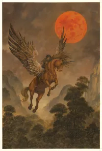 Illustration couleur, La Tapisserie de Fionavar, L'Arbre de l'été (T.1), Julien Delval