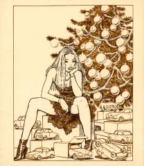 Black and white illustration, Milo Manara