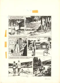 Black and white original page, Paolo Serpieri