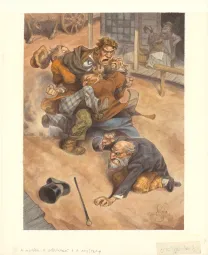 Illustration couleur, A murder, a mystery & a marriage, Peter de Sève