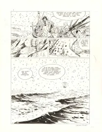 Planche noir et blanc, Thorgal Saga, Wendigo (T.2), Corentin Rouge