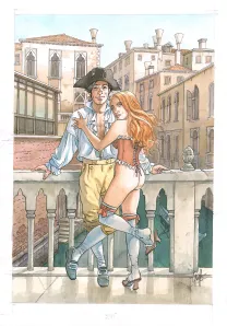Colored illustration, Giacomo C.,  Griffo