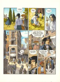 Colored original page, Giacomo C., La Fuite (T.13),  Griffo