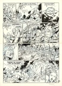 Black and white original page, Trolls de Troy, Histoires trolles (T.1), Jean-Louis Mourier