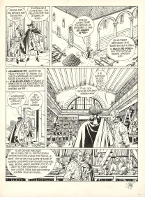 Planche noir et blanc, Giacomo C., Le Masque dans la bouche d'ombre (T.1),  Griffo