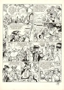 Planche noir et blanc, Giacomo C., Le Masque dans la bouche d'ombre (T.1),  Griffo