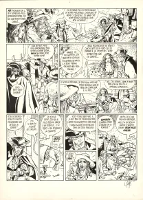 Planche noir et blanc, Giacomo C., Le Masque dans la bouche d'ombre (T.1),  Griffo