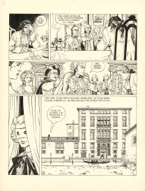 Planche noir et blanc, Giacomo C., La Dame au cœur de suie (T.3),  Griffo