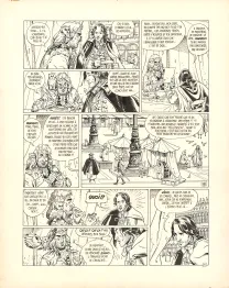 Planche noir et blanc, Giacomo C., La Chute de l'ange (T.2),  Griffo