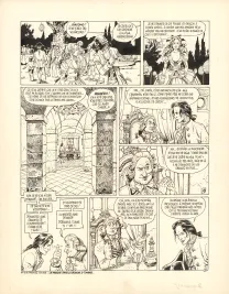 Planche noir et blanc, Giacomo C., La Chute de l'ange (T.2),  Griffo