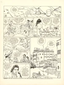 Planche noir et blanc, Giacomo C., La Dame au cœur de suie (T.3),  Griffo