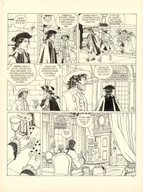Planche noir et blanc, Giacomo C., La Dame au cœur de suie (T.3),  Griffo
