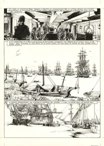 Planche noir et blanc, USS Constitution, Livre II - Il y a deux justices en mer, celle des gradés et celle des sans grades (T.2), Franck Bonnet