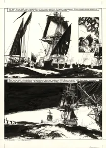 Planche noir et blanc, USS Constitution, Livre III - À terre comme en mer, justice sera faite (T.3), Franck Bonnet